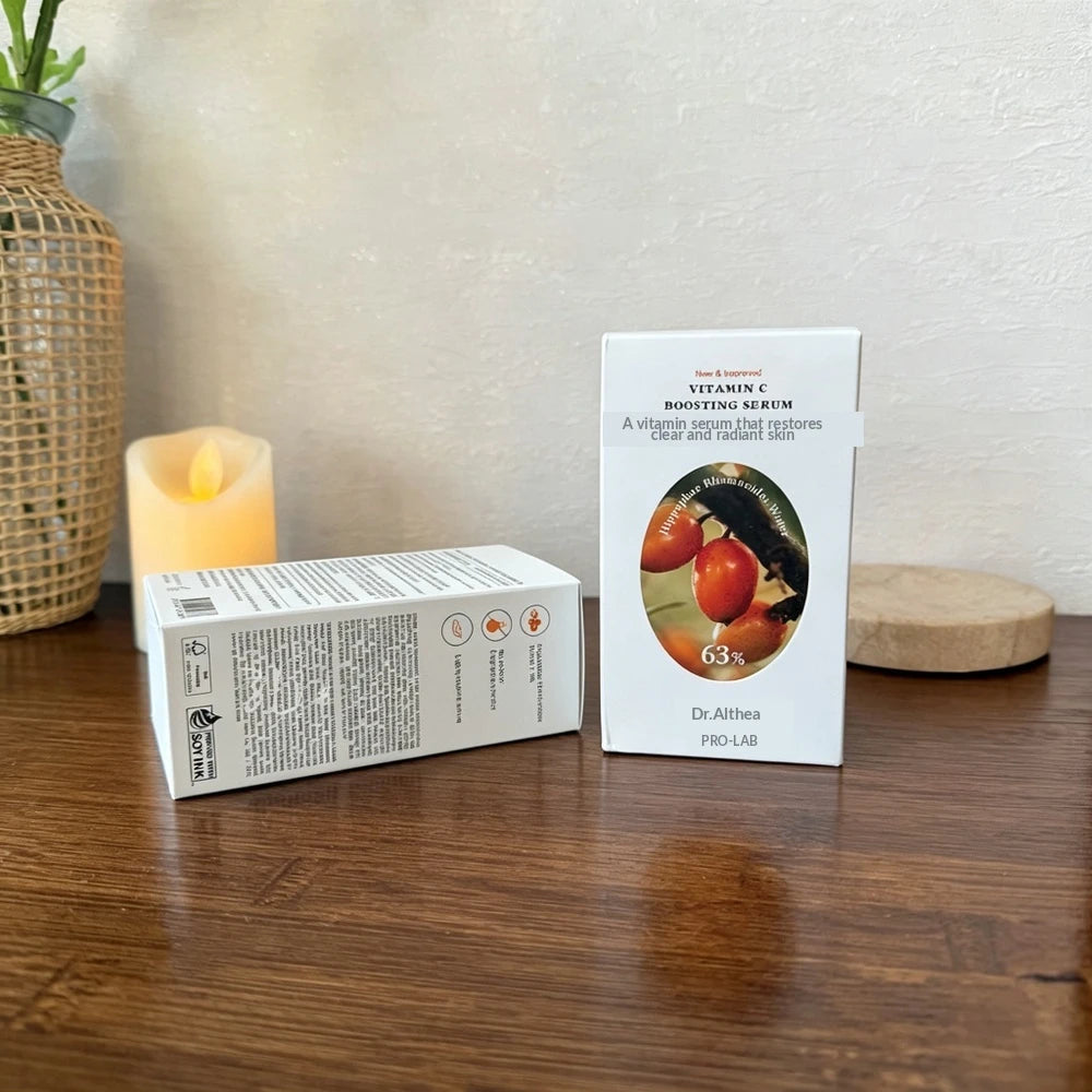 Dr. Althea Vitamin C63 Boosting Serum Dark Spot Corrector Brightening Face Serum with Sea Buckthorn Korean Skincare Vegan