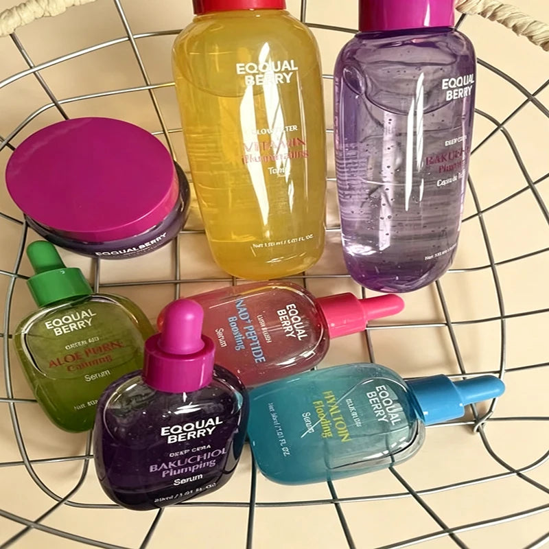 Mejor marca EQQUALBERRY 5 tipos de crema facial hidratante de larga duración para cuidado profundo, productos coreanos para el cuidado de la piel, tónico de VITAMINAS