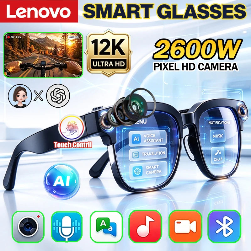 Lunettes connectées Lenovo D12 et accessoire au choix 🕶️