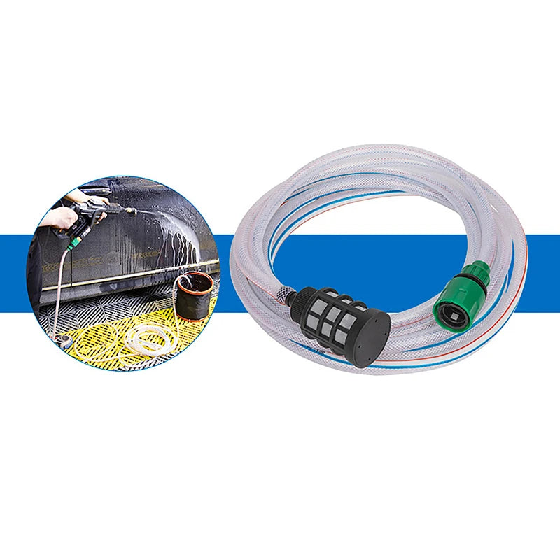 Tragbarer Hochdruckreiniger 🚗💦 — Komplettes Autowasch-Set, 5m Schlauch & Filter