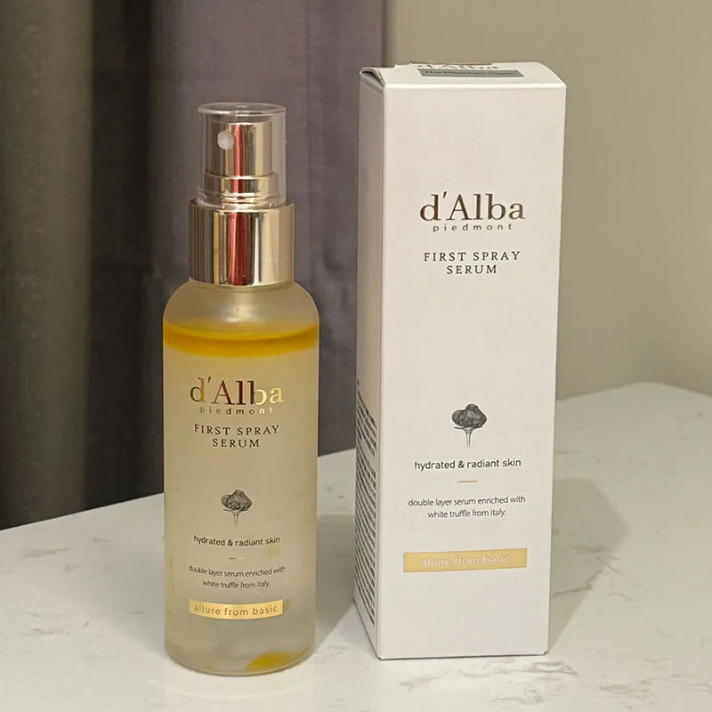 DAlba Korea 100ml Sérum Tónico de Trufa Blanca Spray Fijador Facial Hidratante e Iluminador Esencia en Bruma Nutritiva para el Cuidado de la Piel