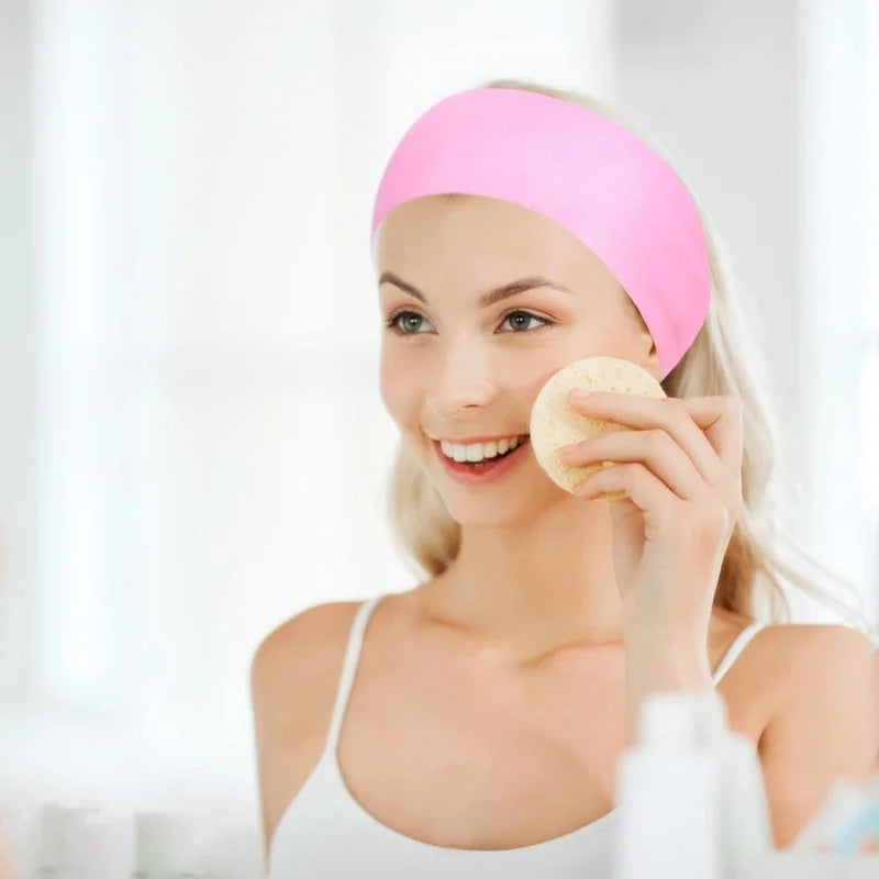 100/50/10pcs Disposable Facial Headbands Stretch Non-Woven Headband Soft Skin Care Hair Band for Women Salon Esthetician Supplies