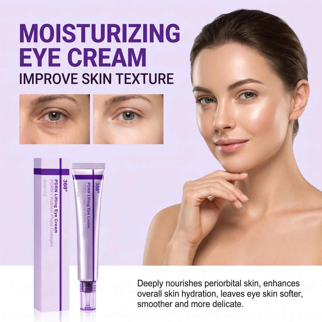 Crema de ojos coreana Shot PDRN con retinol y colágeno, combate arrugas, ojeras, alisa bolsas bajo los ojos, reafirma y levanta el contorno de ojos