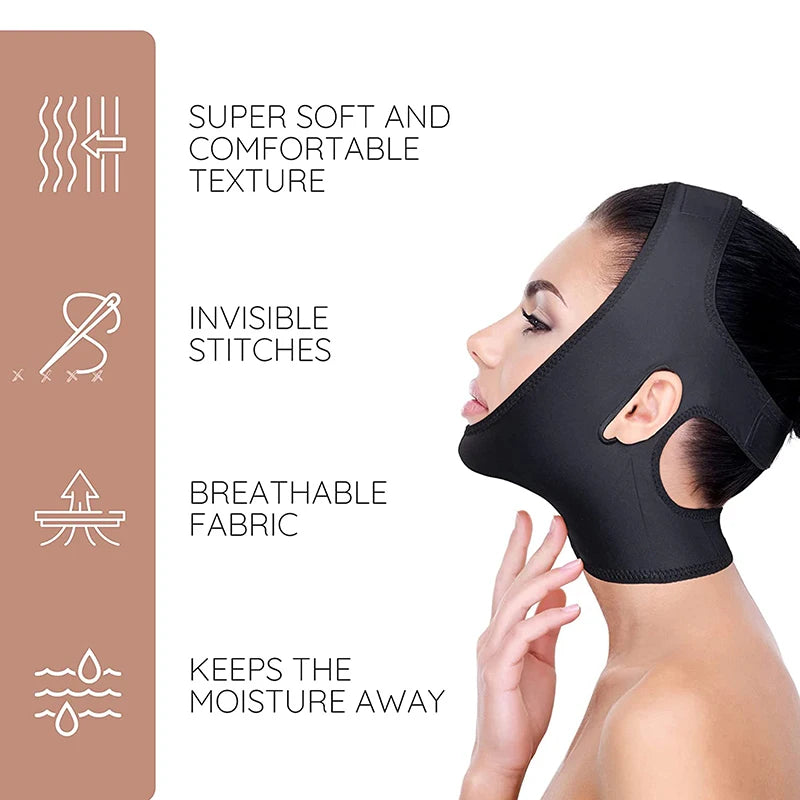 Venda Lifting Facial JCSYFAC 🎀 — Esculpe el óvalo, antiespasmódico de papada y reafirmante | S & L