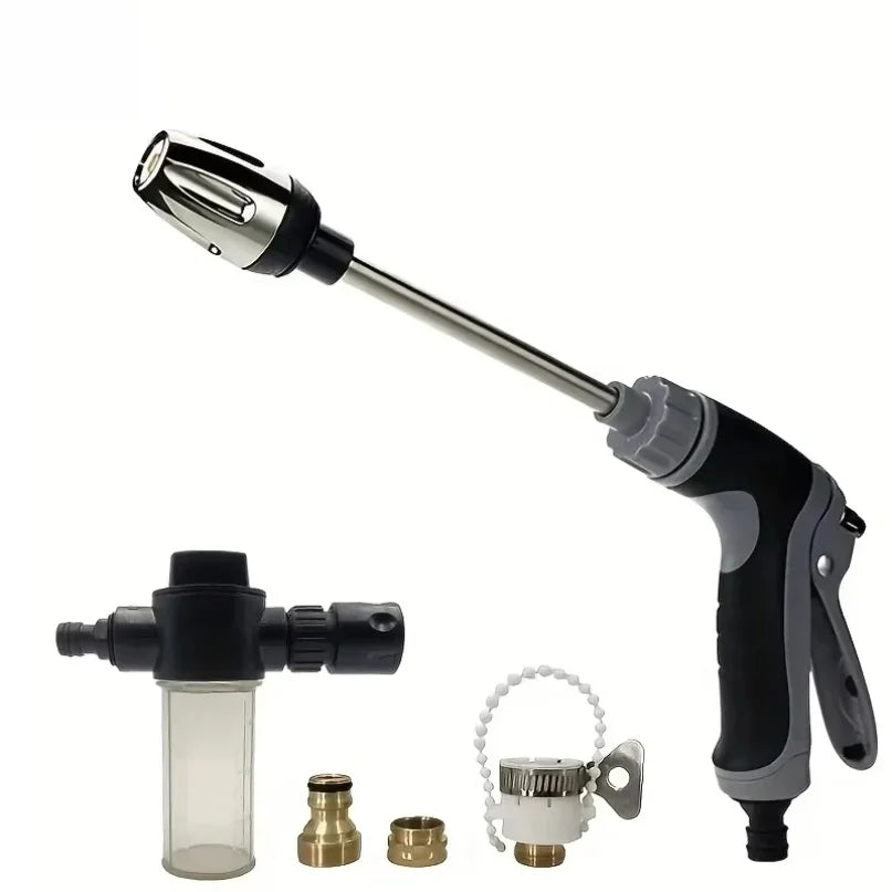 Pistolet Haute Pression T8 💦 — Débit Variable, Lavage Voiture & Arrosage Jardin | Solo ou Kit