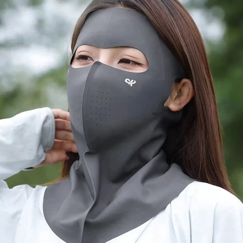 K-Beauty 3D日焼け止めマスク ☀️🧣 — UVカットUPF50+、ひんやり冷感＆顔・首全体をしっかりカバー