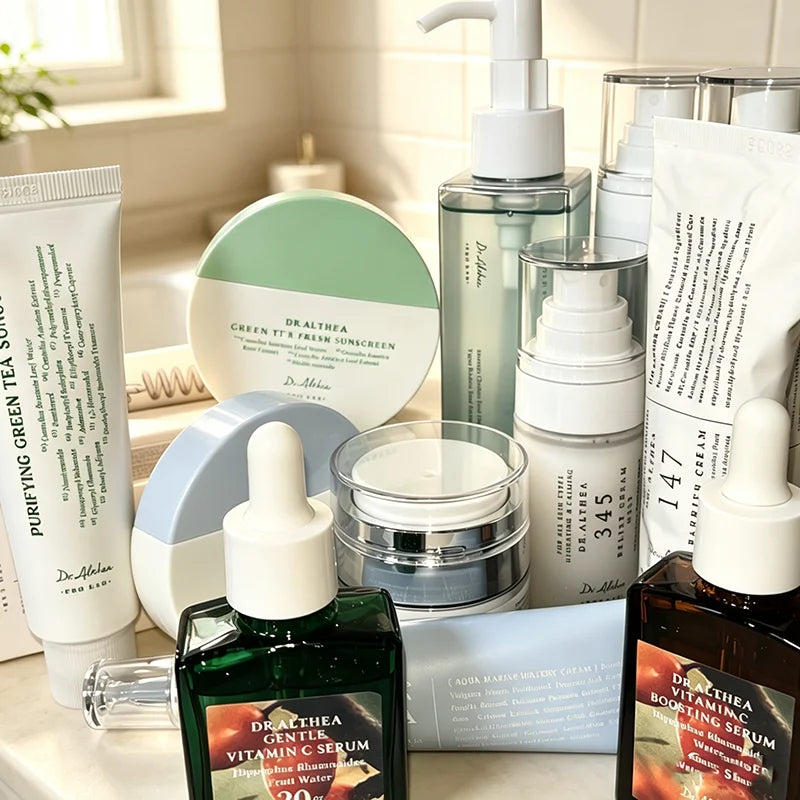 Nueva marca Dr. Althea 345 Relief Cream, crema hidratante calmante para reparar la barrera cutánea, crema blanqueadora, crema antiazúcar 147, NUEVO set de cuidado de la piel