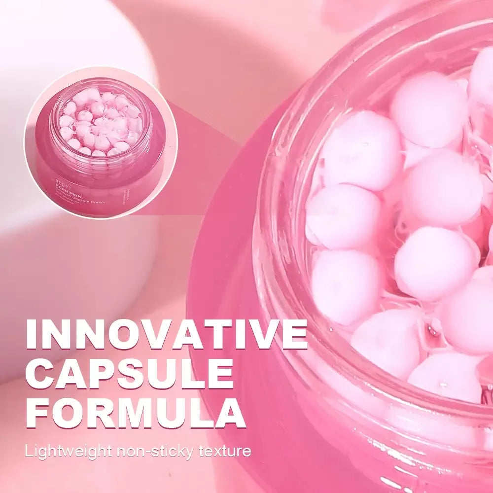 Crema en Cápsulas de Colágeno Rosa PDRN y Niacinamida LUXURYTO 🌸 — Tono Uniforme, Hidratación Ligera y Luminosidad