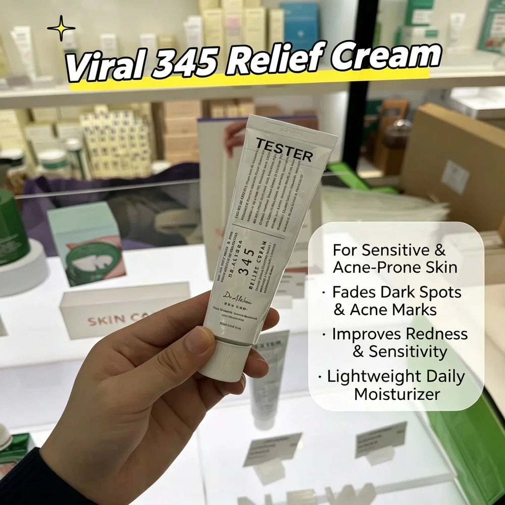 🌸 Dr. Althea 345 Relief & 147 Barrier Cream — Hydratante, Apaisante & Réparatrice | Korean Skincare Peaux Sensibles
