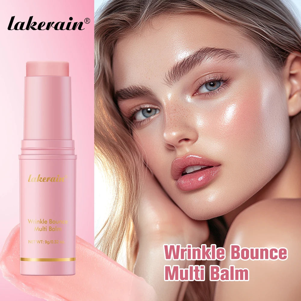 K-Beauty Hydrating Rose Balm Stick 💗 lakerain — Eyes, Cheeks & Neck | Anti-Wrinkle, Makeup Base 9g