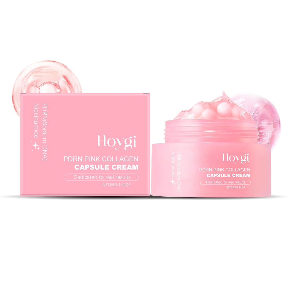 eelhoe PDRN 玫瑰胶原蛋白面霜胶囊 🌸 — 抗皱、紧致与提亮肤色 55g