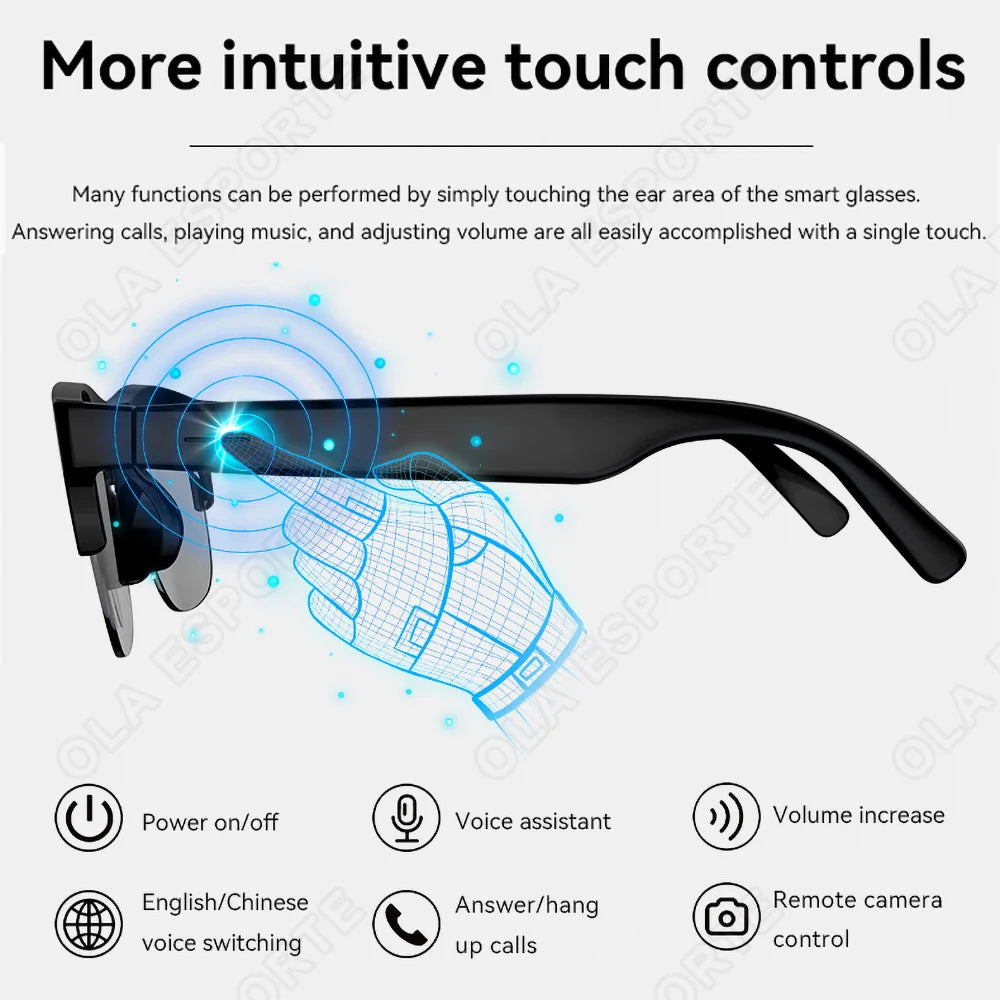 Lunettes audio Ola Esporte et options au choix 🕶️