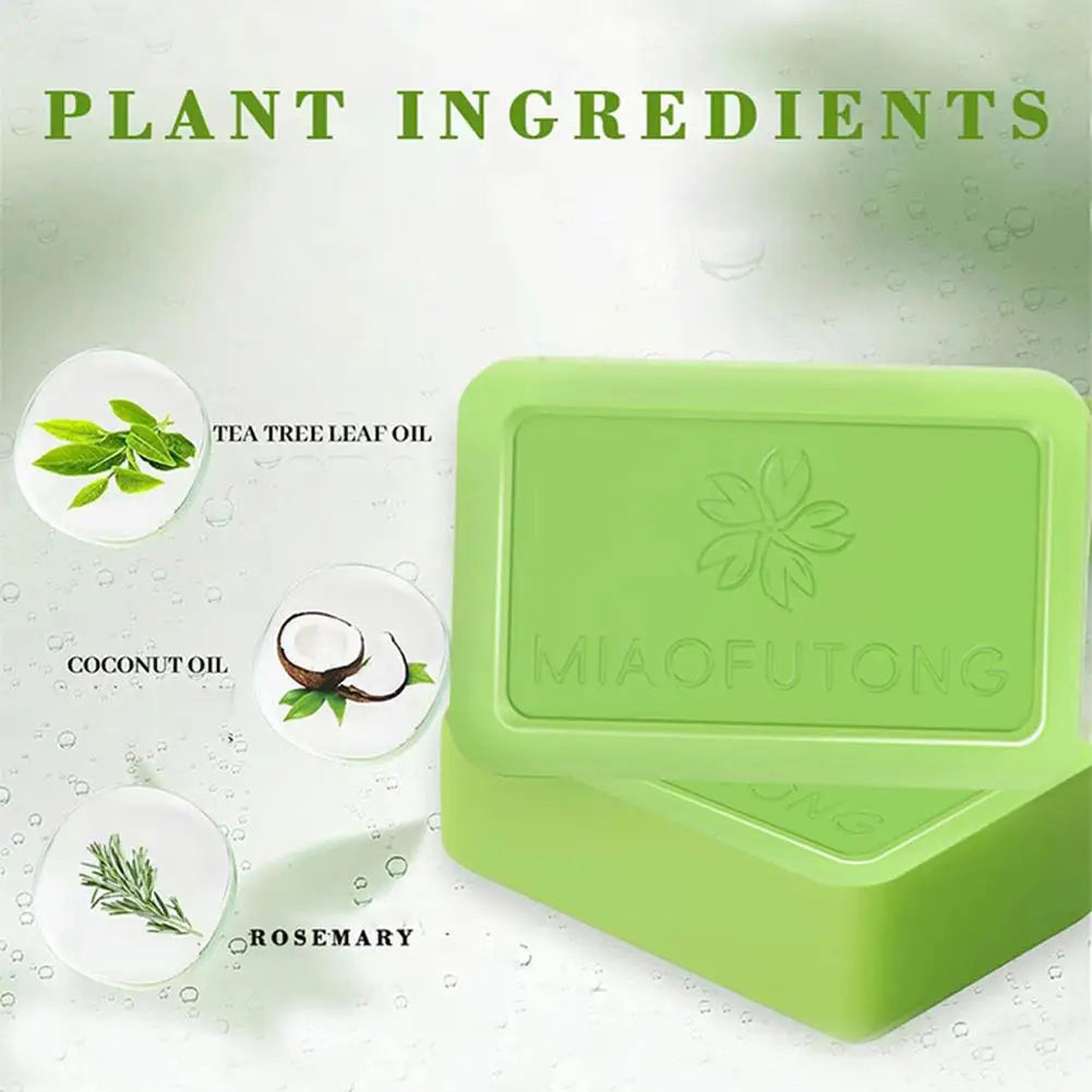 Jabón de aceite de árbol de té para hombres y mujeres, jabón artesanal de extracto vegetal natural, limpieza profunda, calmante para piel seca, exfoliante, cuidado de la piel