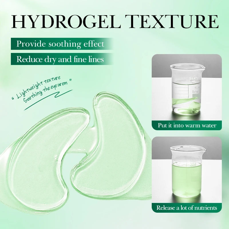 80 unidades SADOER Centella Crystal Collagen Eye Mask Antiarrugas, antiojeras, elimina bolsas de ojos, parches hidratantes para ojos