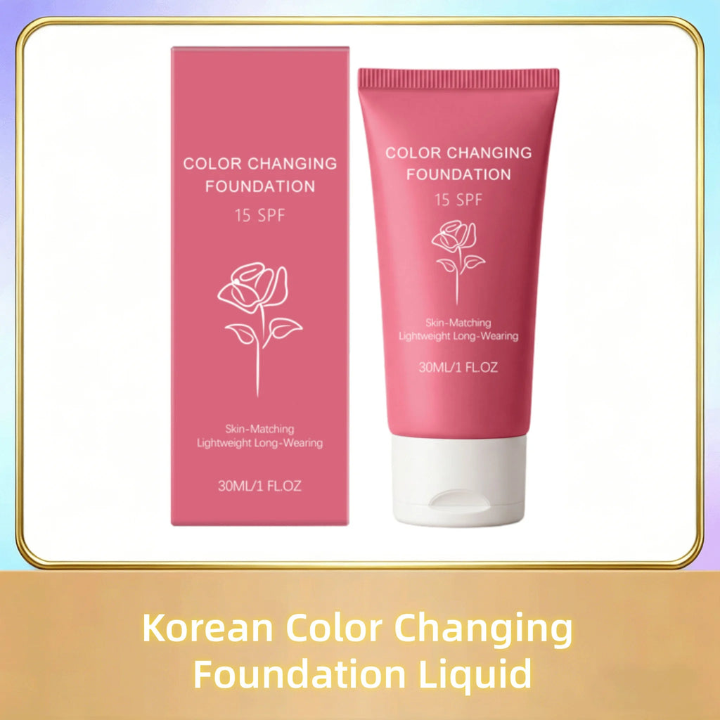 K-Beauty Foundation 💧 — Self-Adapting Shade, Natural Coverage & SPF15 30g