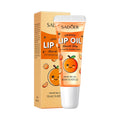 SADOER Strawberry Peach Lip Scrub Exfoliating Dead Skin Removal Dark Lip Fading & Moisturizing Hydrating Lip Balm Oil