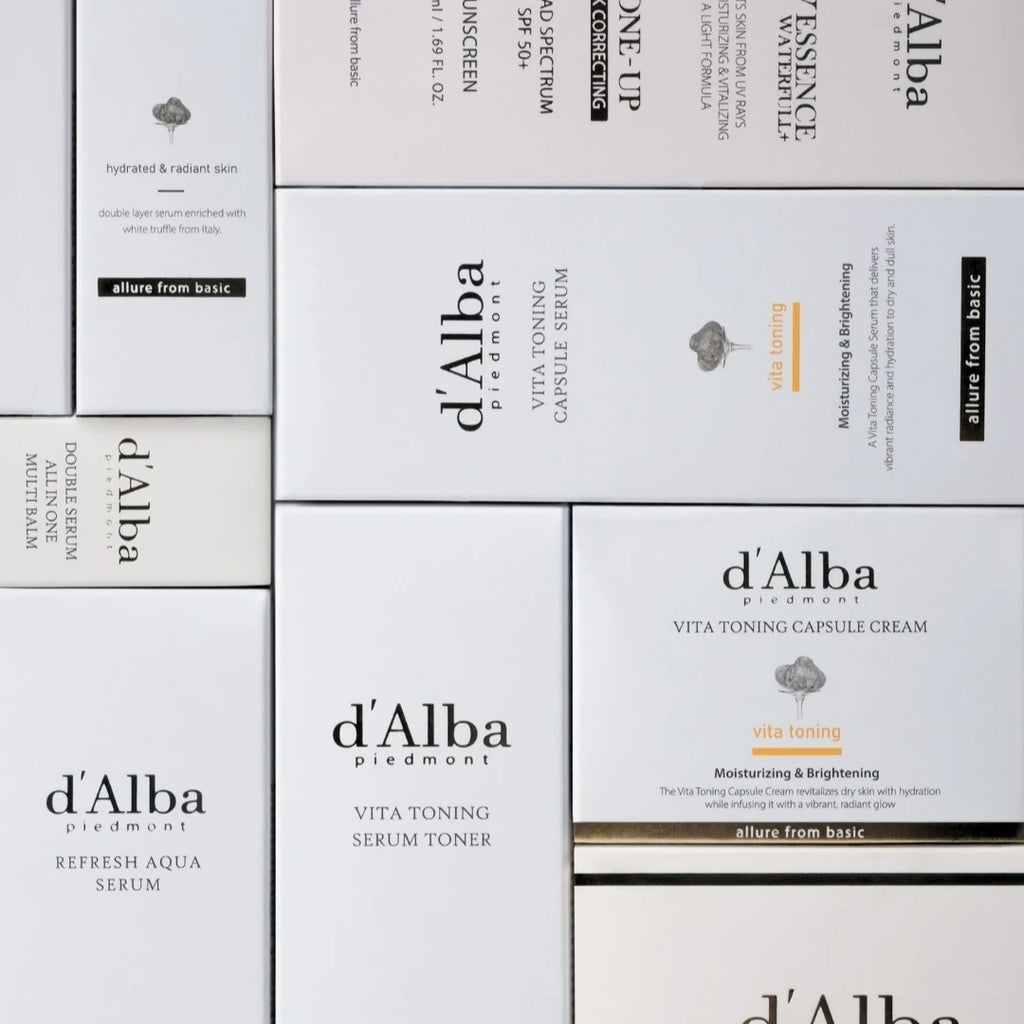 D'alba Korean UV Essence Whitening White Truffle Sunscreen SPF50+ Moisturizing Lightweight Refreshing Gentle Sunscreen Skin Care