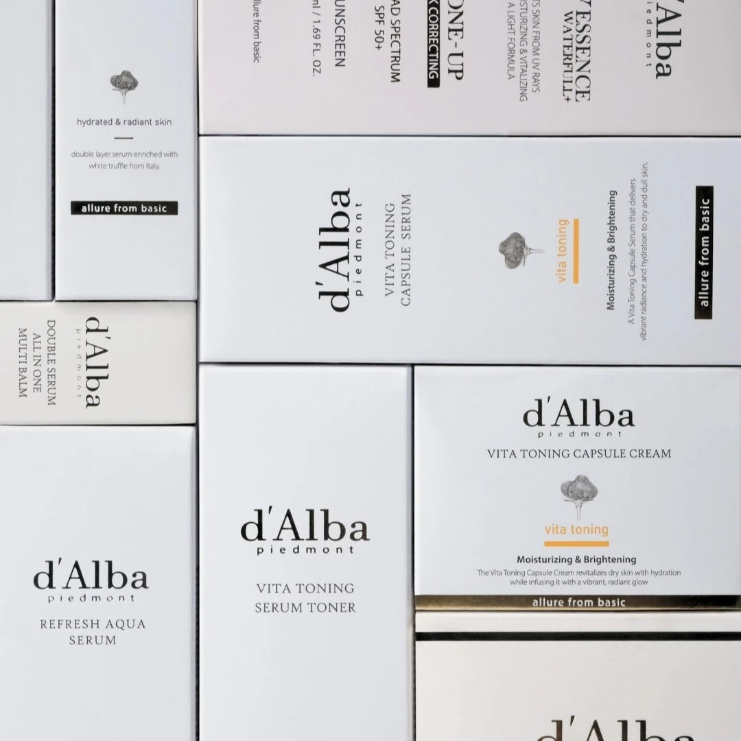 D'alba Korean UV Essence Whitening White Truffle Sunscreen SPF50+ Moisturizing Lightweight Refreshing Gentle Sunscreen Skin Care