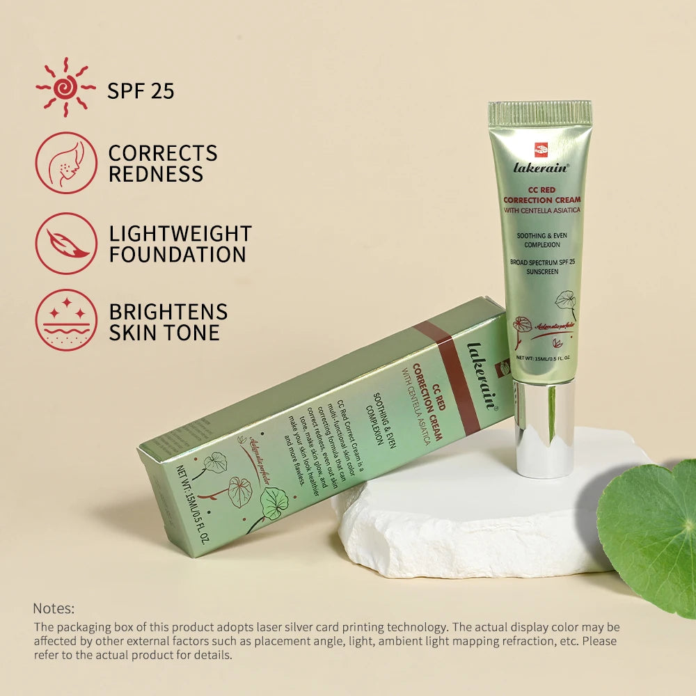 CC Cream Water-Gel K-Beauty lakerain 💧 — Teinte Adaptative, Centella Asiatica & Hydratation | 15ml | 3 Teintes