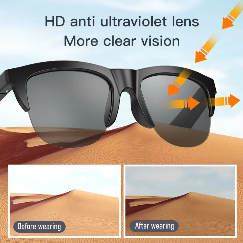 Lunettes audio Bluetooth Koipsse F06 noires 🕶️