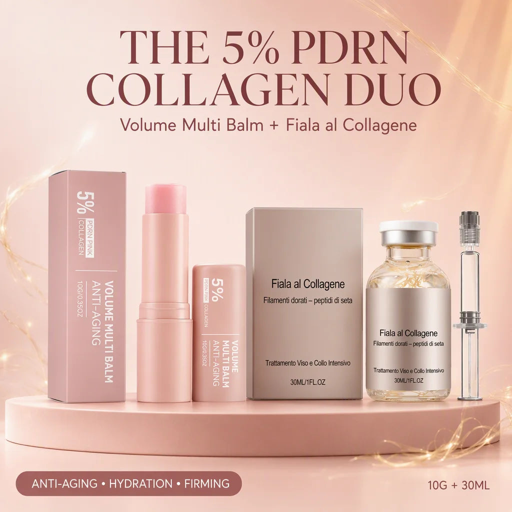 Set Stick Hidratante & Sérum en Ampolla de Seda K-Beauty 🌸 — Colágeno, Antiarrugas & Barrera Cutánea | Certificado CPNP