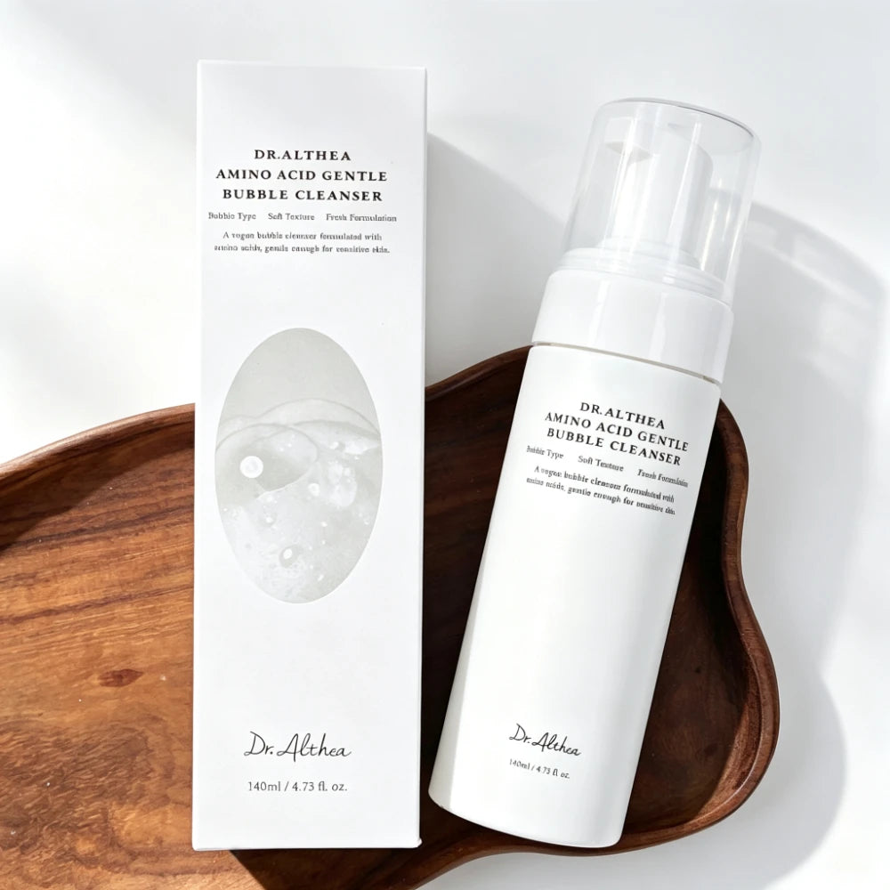 Dr. Althea Korean Skincare Amino Acid Gentle Bubble Cleanser Foam Face Wash, Vegan, Low pH, Deep Pore Cleansing, Fresh, for Sensitive Skin