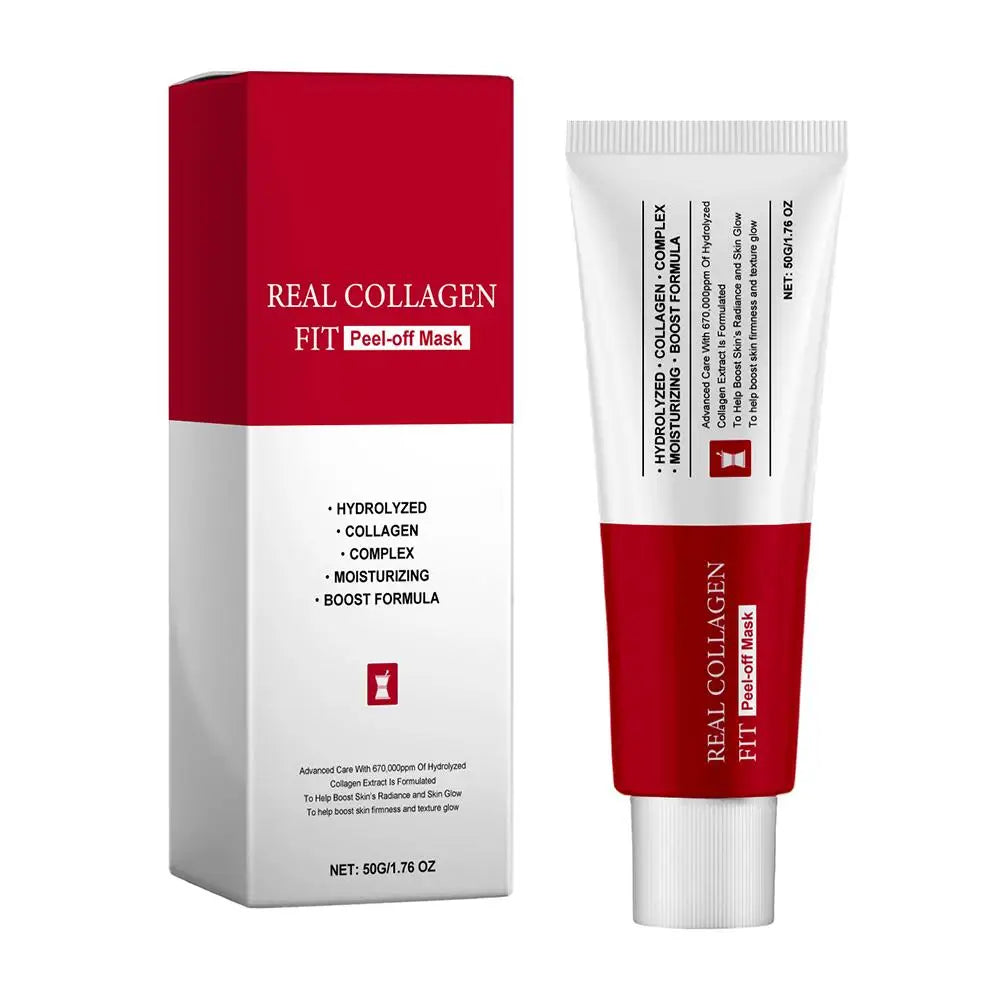 Masque Peel-Off Collagène Hydrolysé K-Beauty 🌙 — Hydratation, Anti-Rides & Masque Nuit | 50g & 75g | 3 Teintes