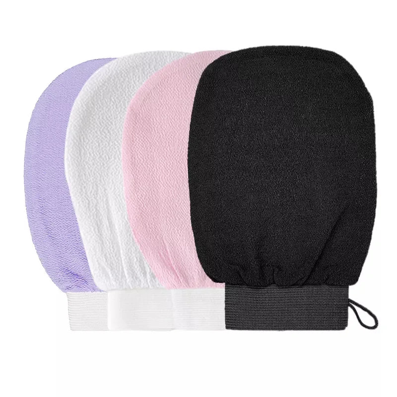 1Pc Scrub Exfoliating Gloves Back Scrubber Dead Skin Facial Massage Gloves Durable Multi-Color Deep Cleansing Towels for Shower