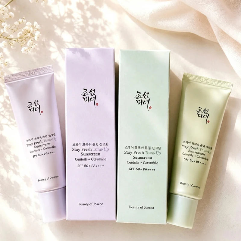 Beauty of Joseon Green/Purple Brightening Tone-Up Primer Liquid Foundation, Prevents Makeup from Smudging, Isolation Cream