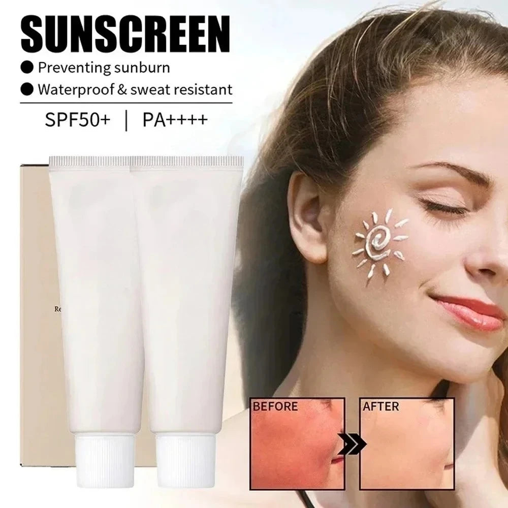 Protector solar SPF50+ coreano con probióticos de arroz, bloqueador solar, crema blanqueadora, suero hidratante facial suave anti UV, 50 ml