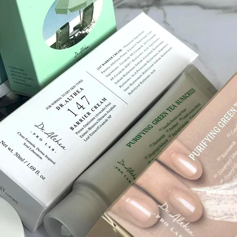 Nueva marca Dr. Althea 345 Relief Cream, crema hidratante calmante para reparar la barrera cutánea, crema blanqueadora, crema antiazúcar 147, NUEVO set de cuidado de la piel