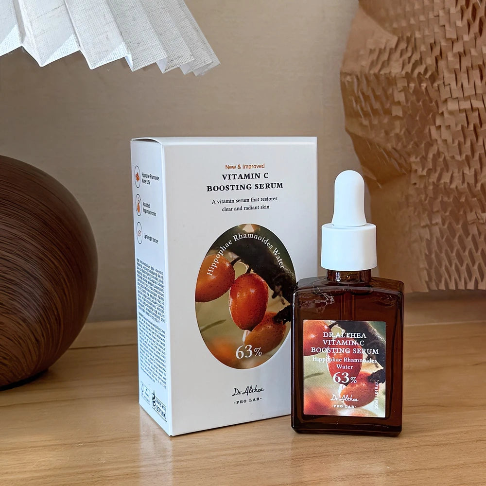 Suero potenciador Dr. Althea Vitamin C63, corrector de manchas oscuras, suero facial iluminador con espino amarillo, cosmética coreana vegana