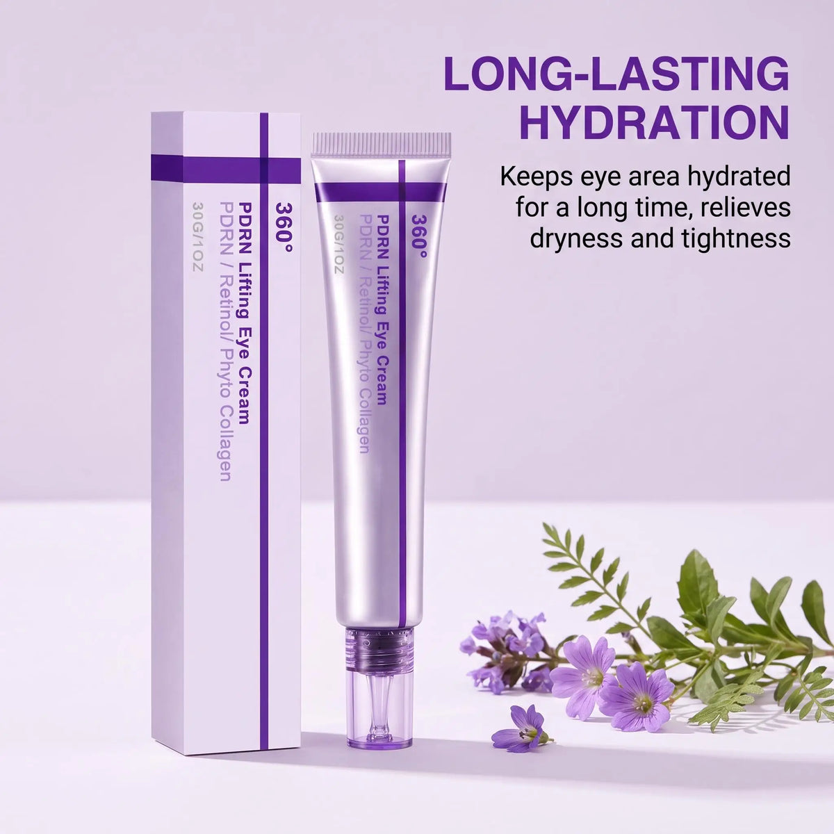 Crema de ojos coreana Shot PDRN con retinol y colágeno, combate arrugas, ojeras, alisa bolsas bajo los ojos, reafirma y levanta el contorno de ojos