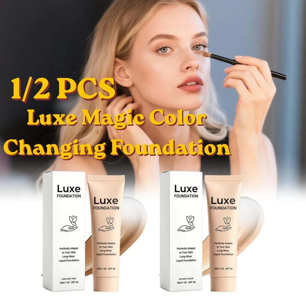 Fond de Teint Liquide Luxe K-Beauty 💄 — Color-Adjusting, Couvrance Totale, SPF50 & Tenue 12h | 30g