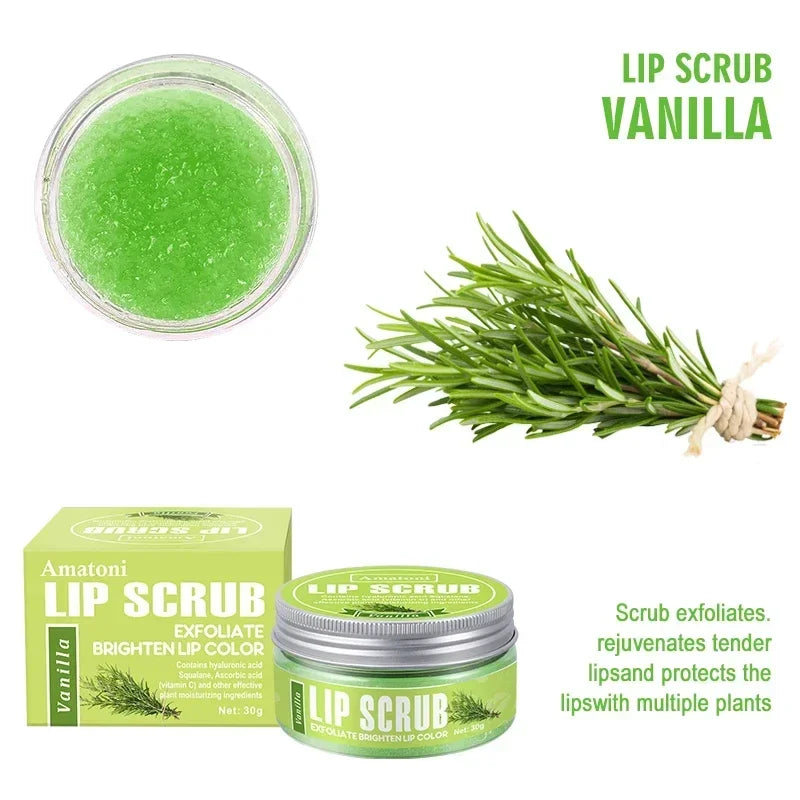 Exfoliante labial 30g frambuesa vainilla coco sandía, iluminador, exfoliante, hidratante, regalo para mujeres