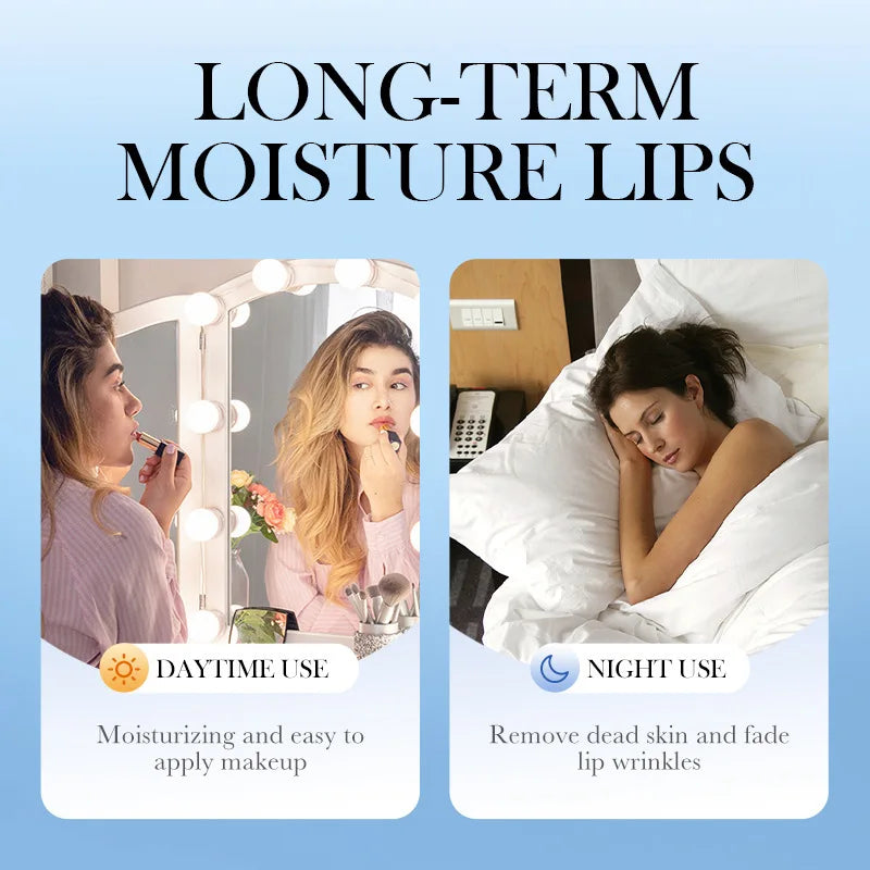 Exfoliante labial de fresa y melocotón SADOER, elimina piel muerta, aclara labios oscuros e hidrata, bálsamo labial nutritivo.