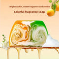 Jabón de manteca de karité y aceite esencial de flor de azahar, bruma colorida, limpiador desmaquillante suave, baño corporal, hidratación humectante