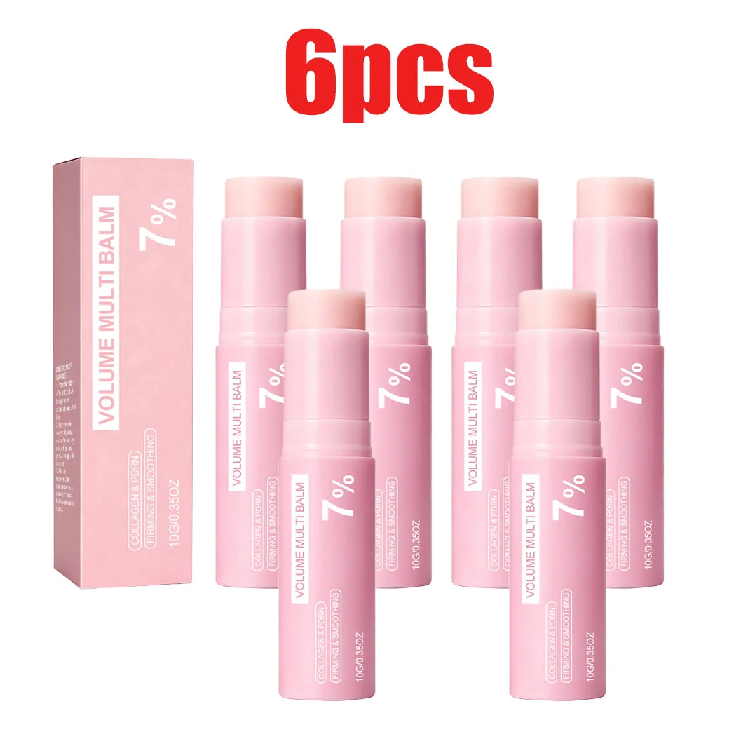 بلسم ستيك الكولاجين المعزز للحجم بنمط الجمال الكوري (K-Beauty) 🌸 — للوجه والشفاه والعينين، ترطيب مكثف | 10 جم إلى 60 جم | معتمد من CPNP