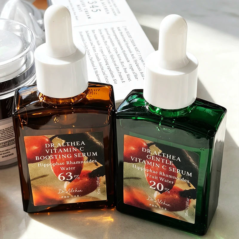Dr. Althea Brand Latest Style Sunscreen, Green Tea Aqua & 345 147 Face Cream, Moisturizing Vitamin C Essence, Skin Care Products