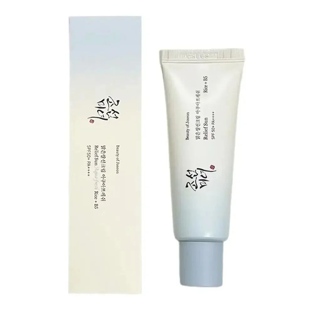 🏛️ Beauty of Joseon Solaire Relief Sun Riz & Probiotiques SPF50+, Essences & Sérums — Routine K-Beauty Ancestrale
