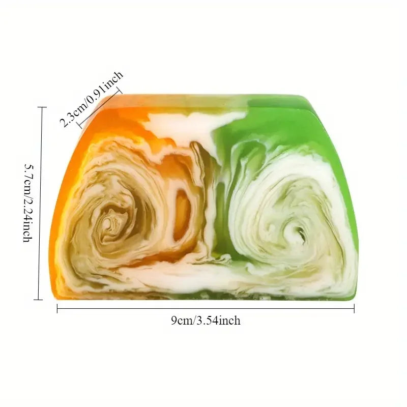 Savon au beurre de karité et à l'huile essentielle de fleur d'oranger, brume colorée, démaquillant nettoyant doux, bain pour le corps, hydratant
