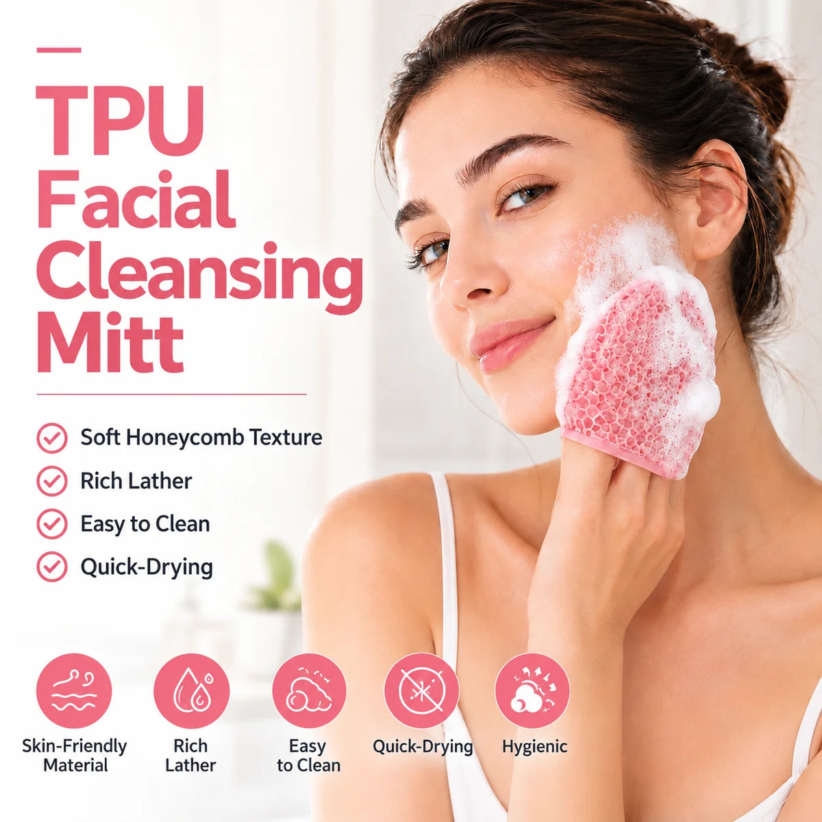Guantes de baño exfoliantes tipo panal, cepillo corporal para ducha, herramienta para el cuidado de la piel transpirable y sin olor, multicolor
