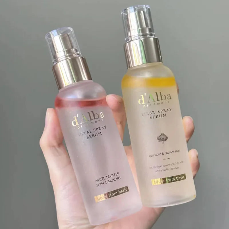 DAlba Korea 100ml Sérum Tónico de Trufa Blanca Spray Fijador Facial Hidratante e Iluminador Esencia en Bruma Nutritiva para el Cuidado de la Piel