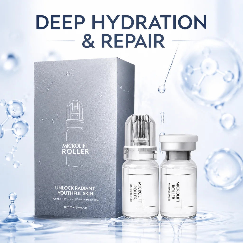 Sérum iluminador con microagujas de 0,25 mm, sérum facial hidratante y reparador, hidratación profunda, fijador y restaurador, suave