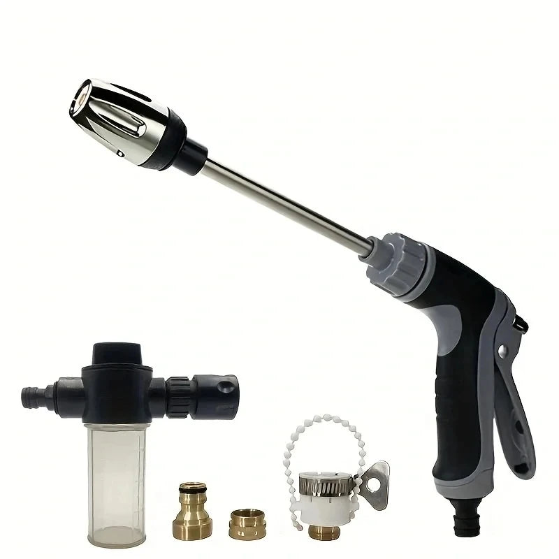Pistolet Haute Pression T8 💦 — Débit Variable, Lavage Voiture & Arrosage Jardin | Solo ou Kit