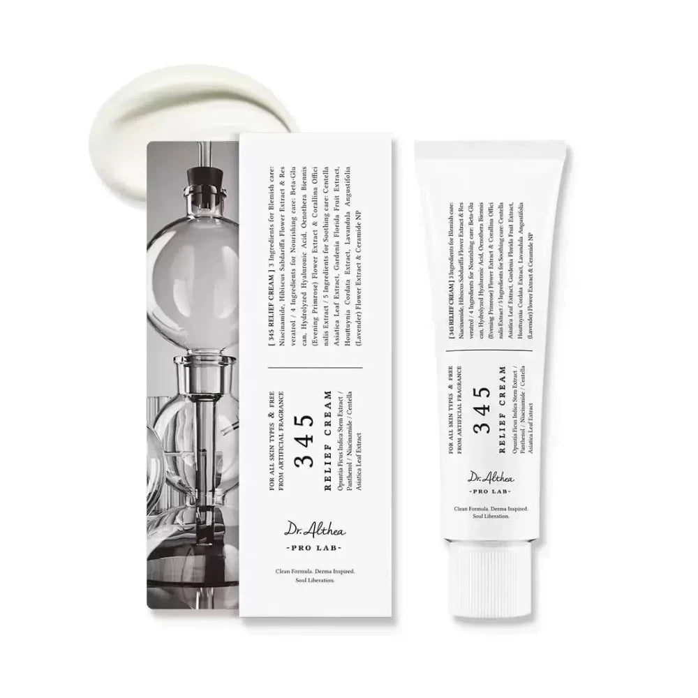 Crema reparadora Dr. Althea 345 Relief Cream 147, crema de barrera, crema hidratante facial, cuidado de la piel coreano, calmante y reparador para piel sensible