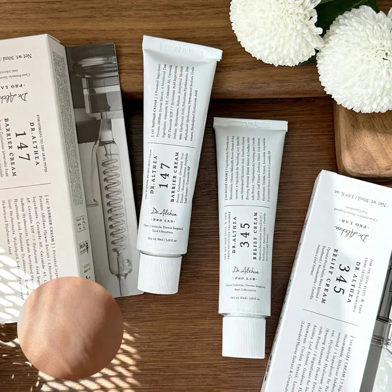 Nueva marca Dr. Althea 345 Relief Cream, crema hidratante calmante para reparar la barrera cutánea, crema blanqueadora, crema antiazúcar 147, NUEVO set de cuidado de la piel