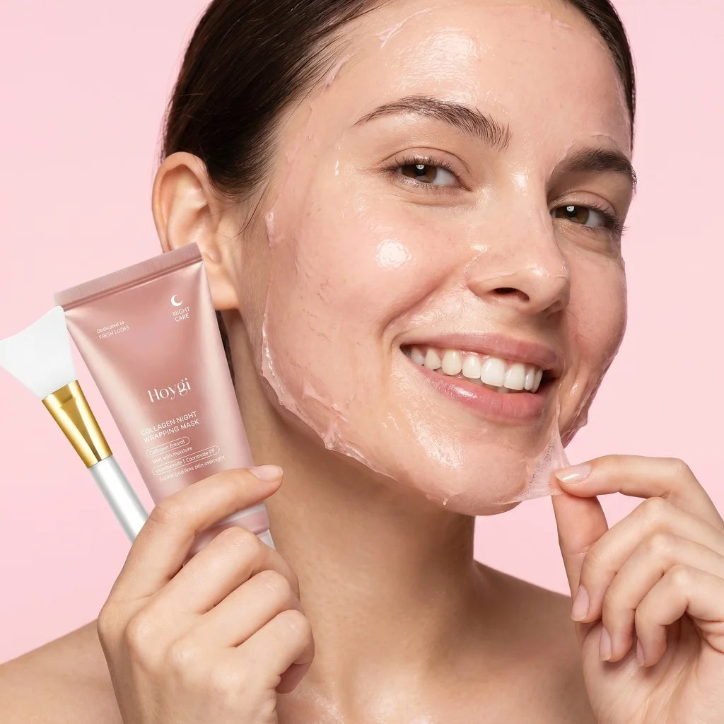 Hoygi Collagen Peel-Off & Night Mask 🌙 — Deep Hydration, Anti-Wrinkle & Radiant Complexion 75g