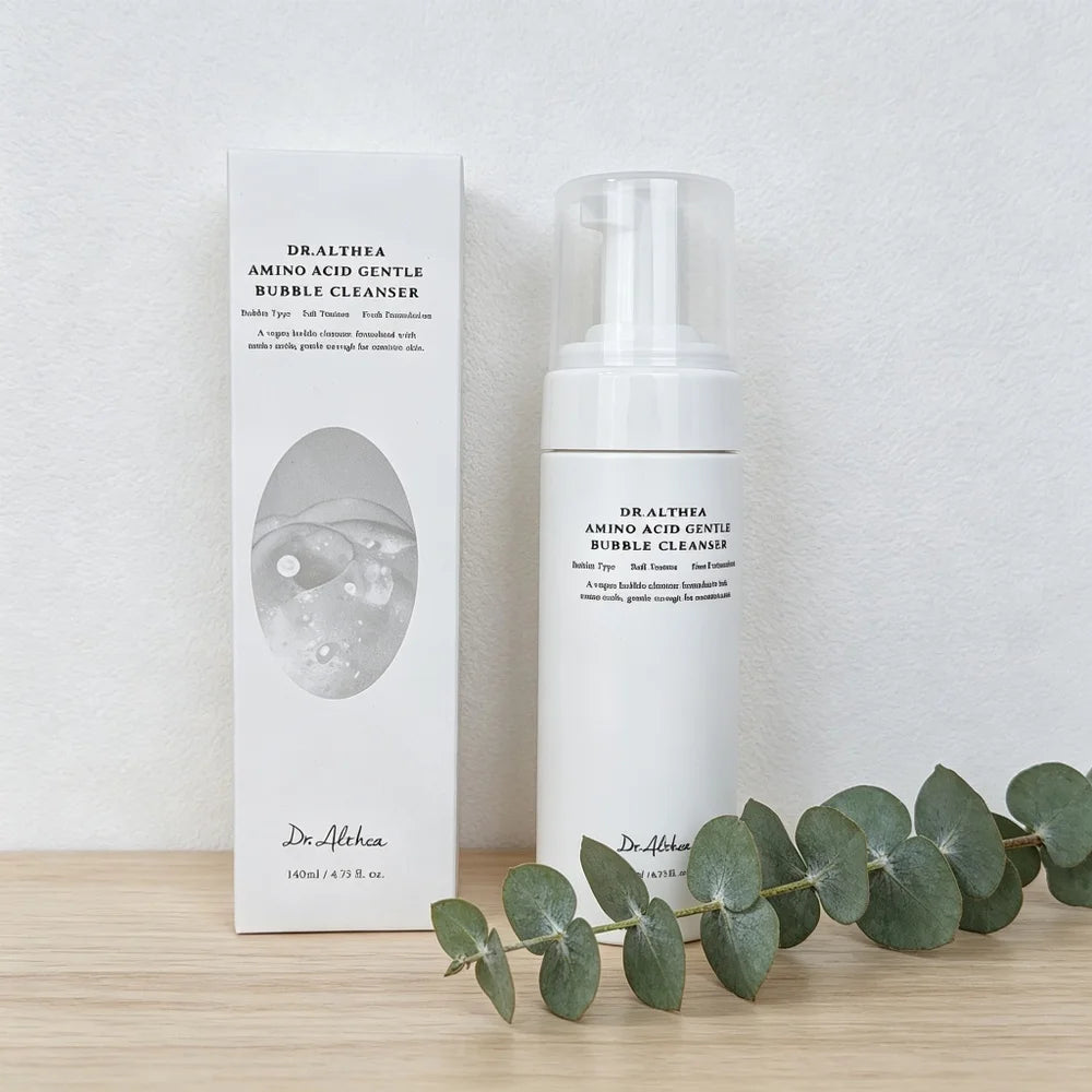 Dr. Althea Korean Skincare Amino Acid Gentle Bubble Cleanser Foam Face Wash, Vegan, Low pH, Deep Pore Cleansing, Fresh, for Sensitive Skin