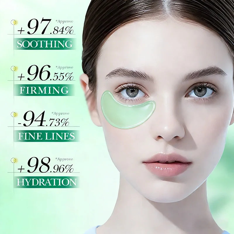 80 unidades SADOER Centella Crystal Collagen Eye Mask Antiarrugas, antiojeras, elimina bolsas de ojos, parches hidratantes para ojos
